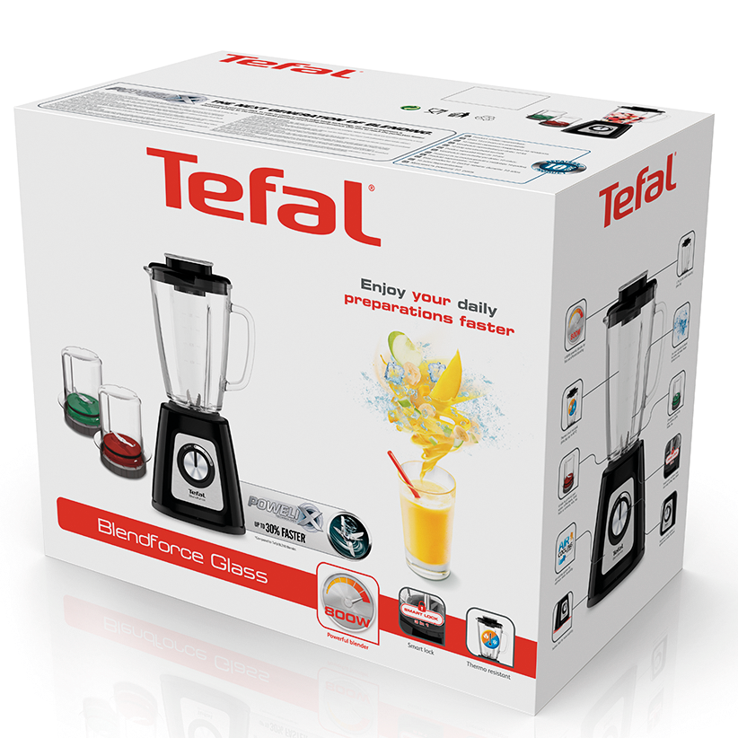 BLENDER TEFAL BLENDFORCE BL438831, 800 W, POWERLIX, SMART LOCK, 1.75 L
